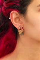 Orecchini Ayala Bar Donna Plum Wine in Lega metallica Cristallo H2390 - H2390